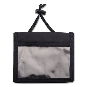 Advantus Id Badge Holder W-convention Neck Pouch, Horizontal, 4 .25 X 5, Black, 12-pack freeshipping - TVN Wholesale